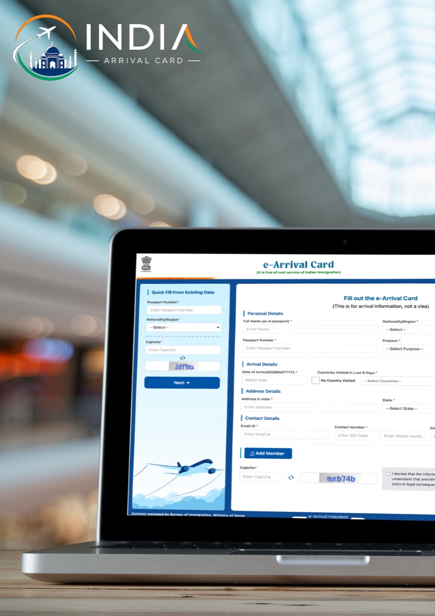 India travel planning — e-arrival card timing